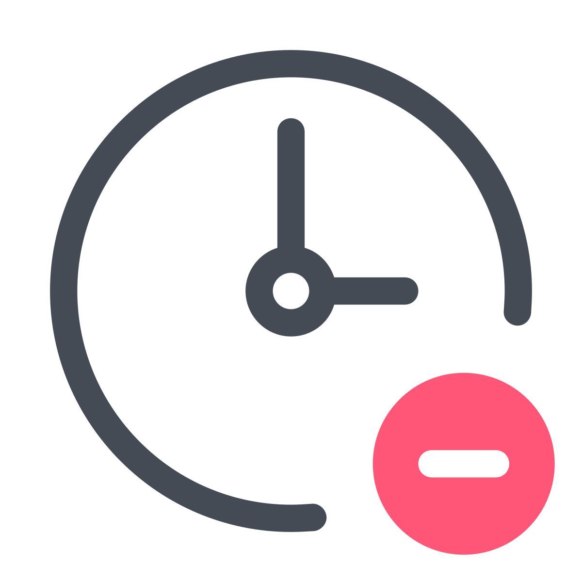 pastel color style supprimer l&#39;horloge icon