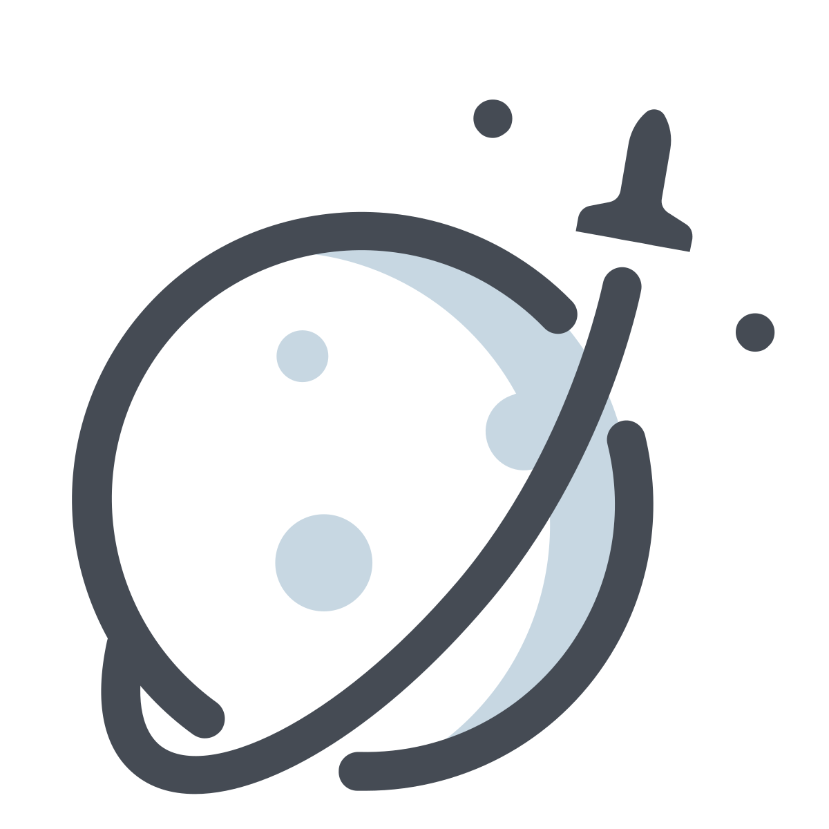 pastel color style rocket take off icon