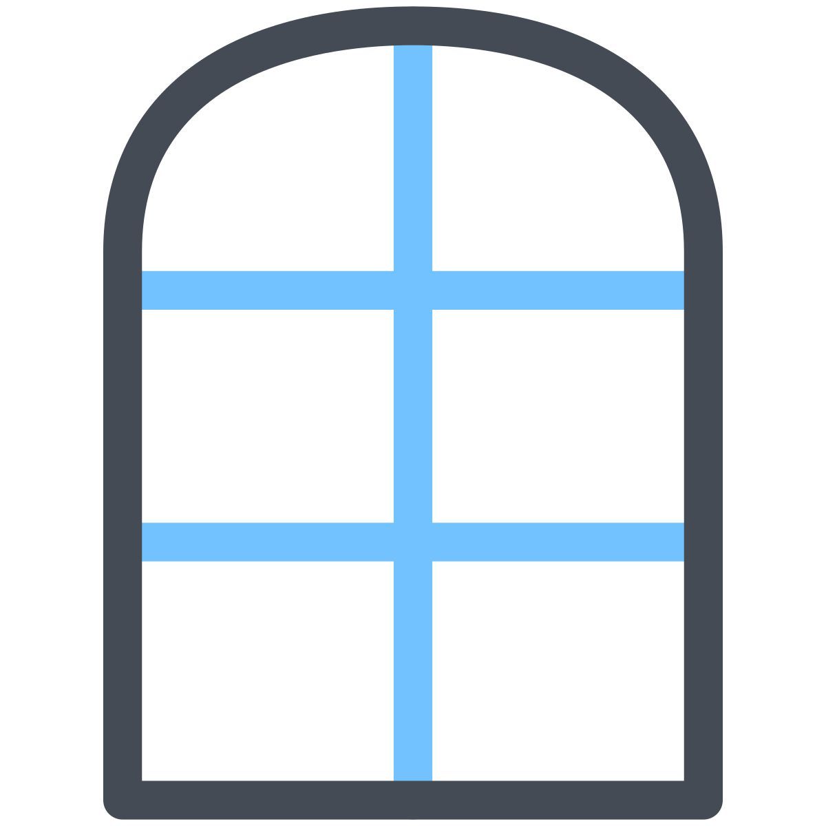 pastel color style room window icon