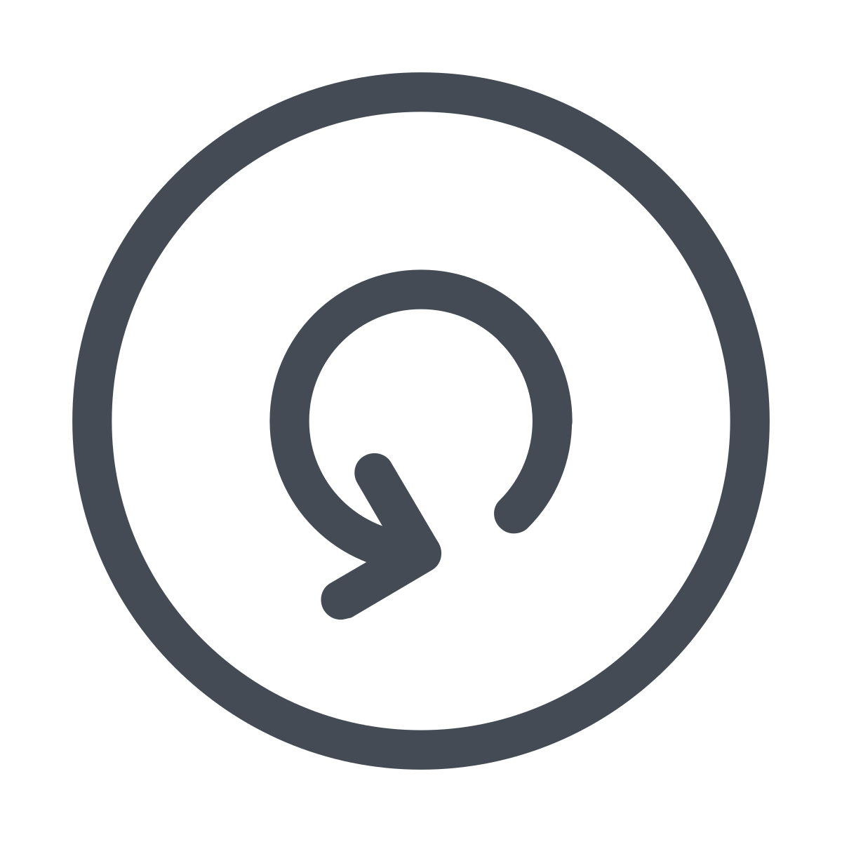 pastel color style rotate icon