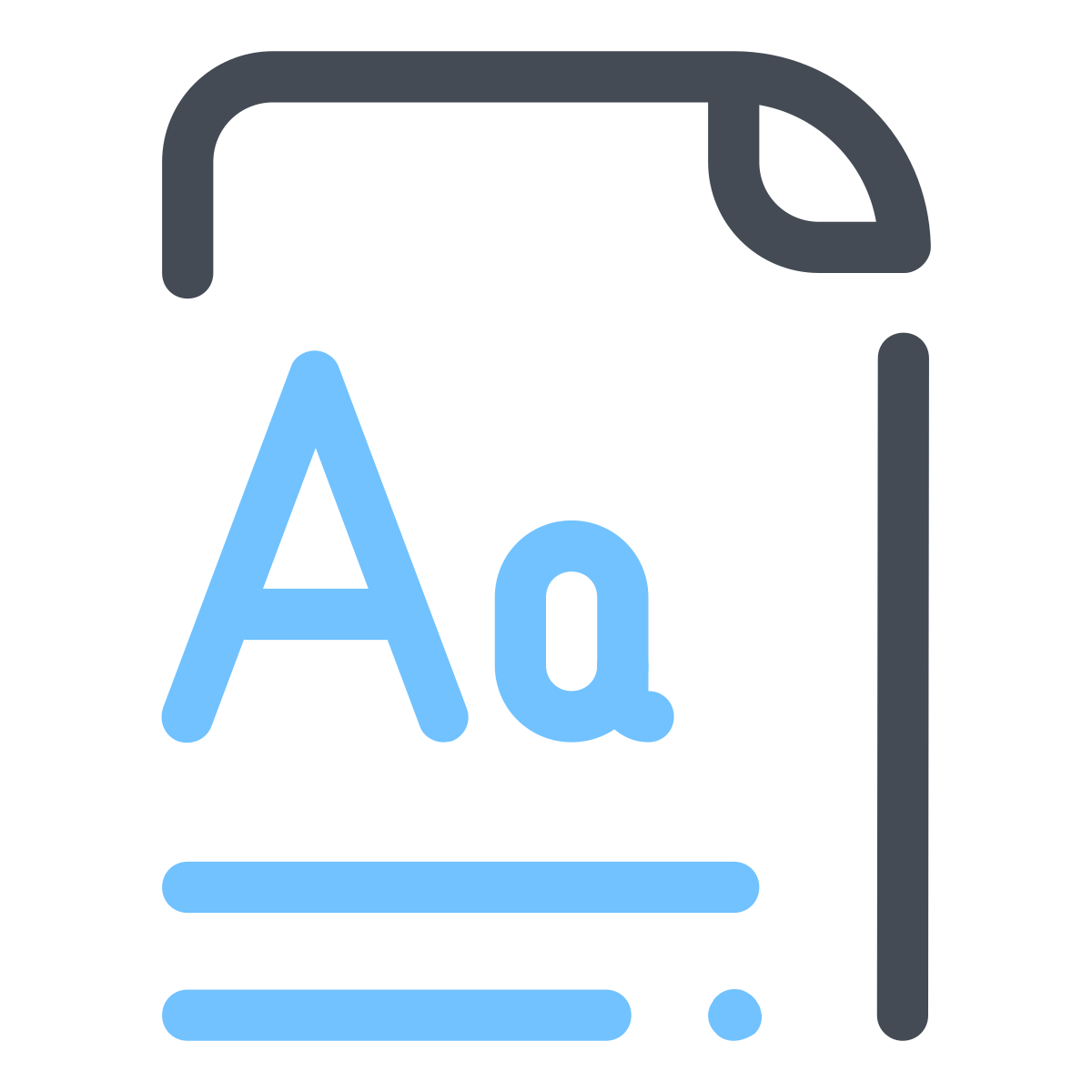 pastel color style rtf icon