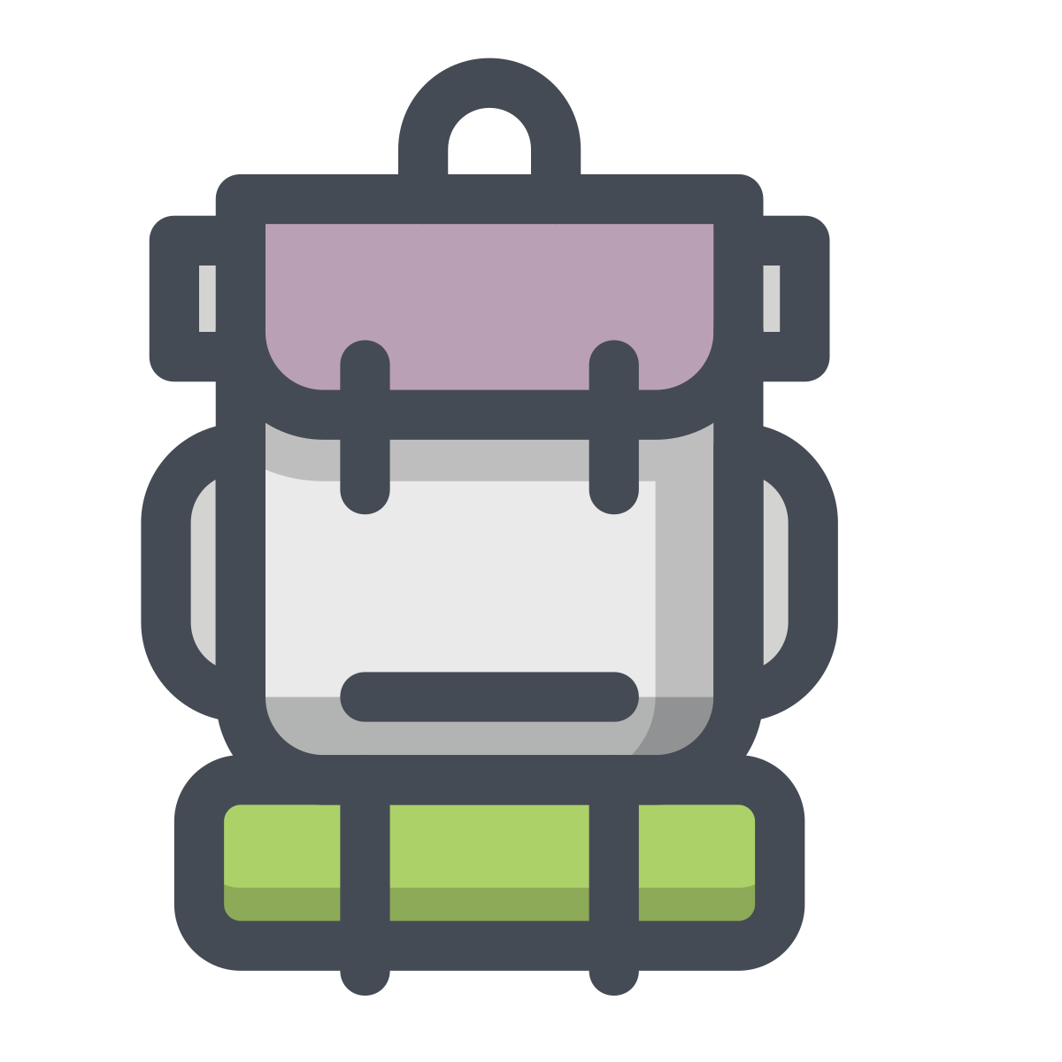 pastel color style rucksack icon
