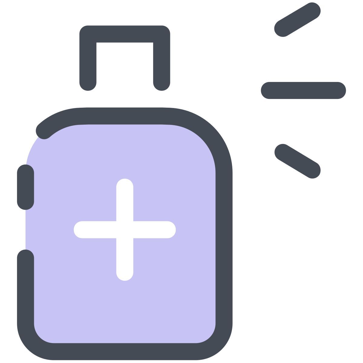 pastel color style 消毒剂 icon