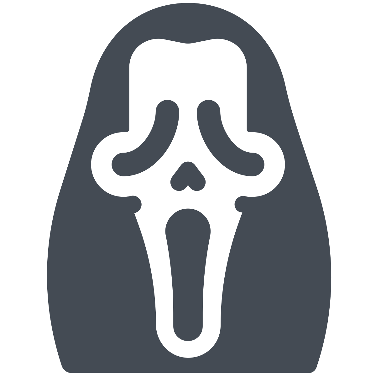 pastel color style scream icon