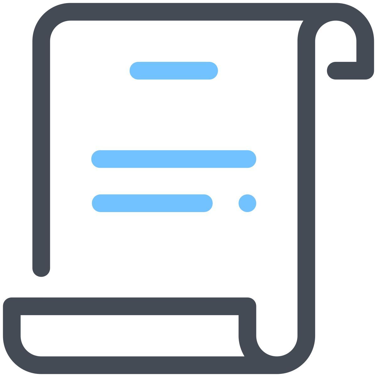 pastel color style scrollen icon