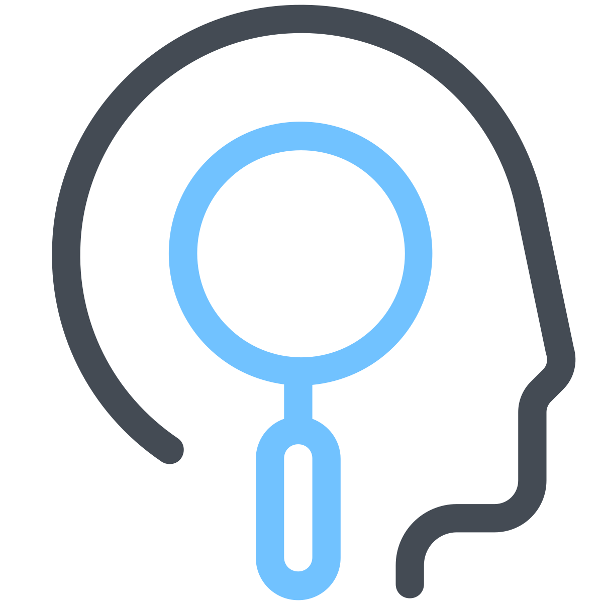 pastel color style search user icon
