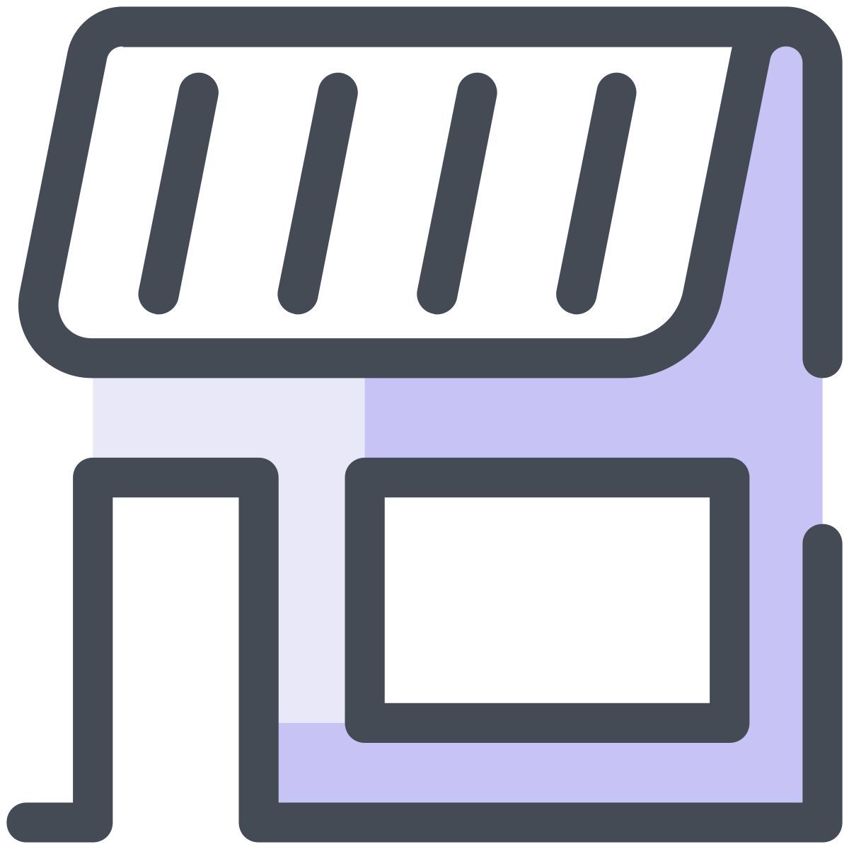 pastel color style 店 icon