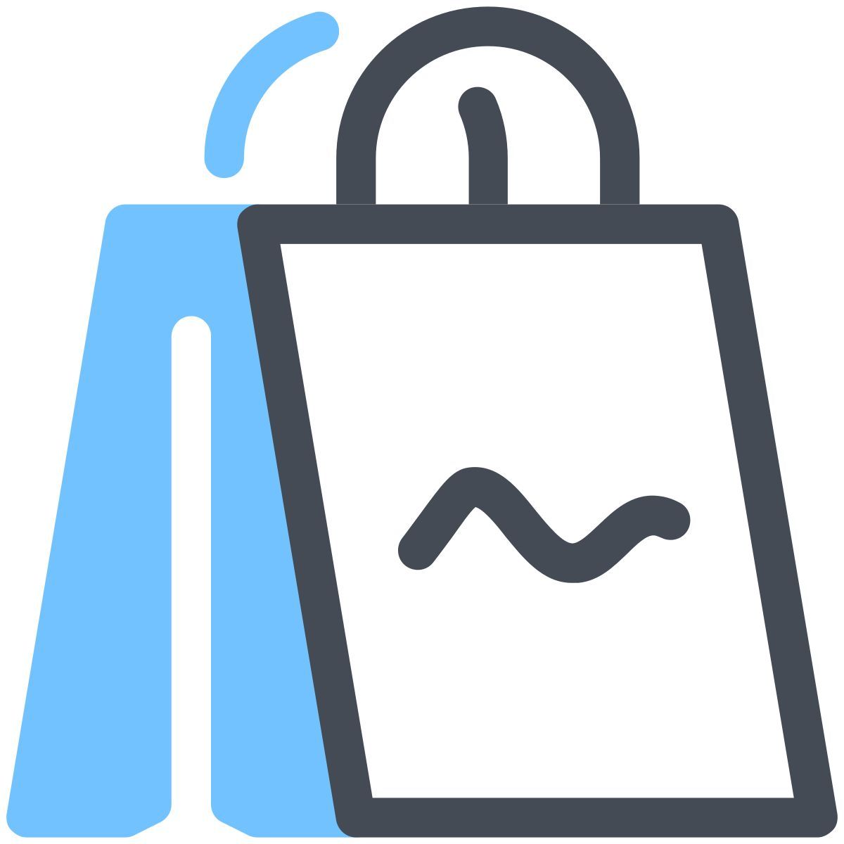 pastel color style sacs à provisions icon