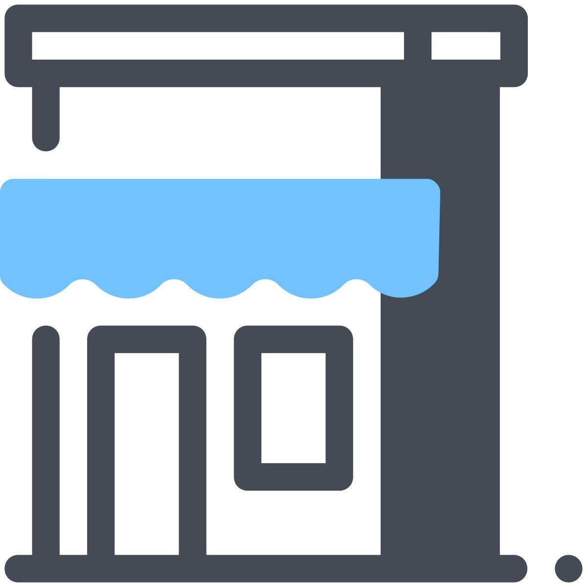 pastel color style kleines unternehmen icon