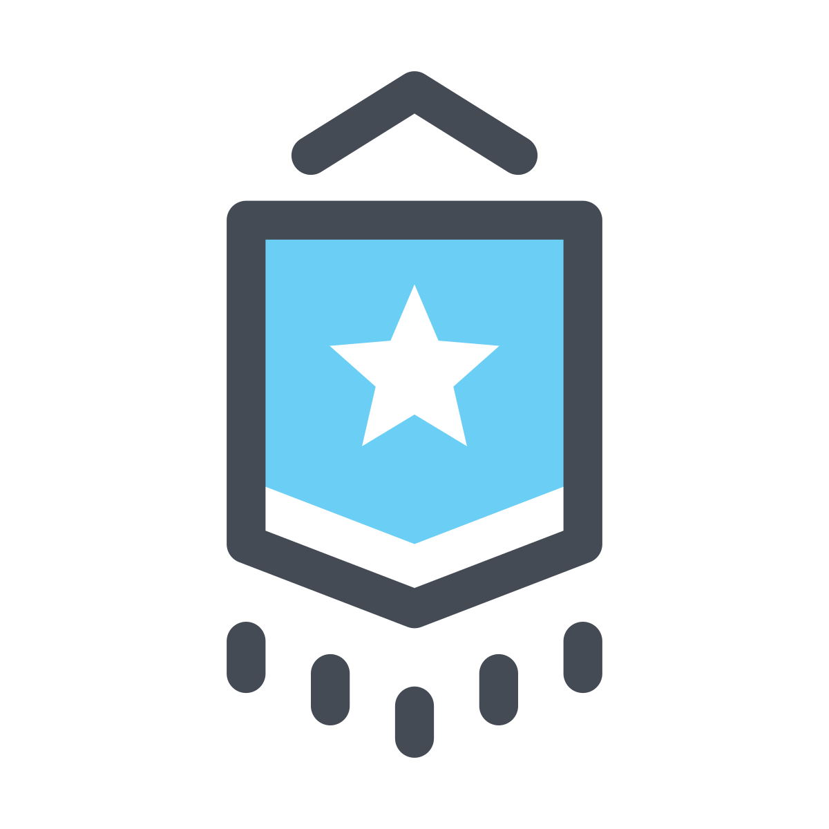 pastel color style sport badge icon