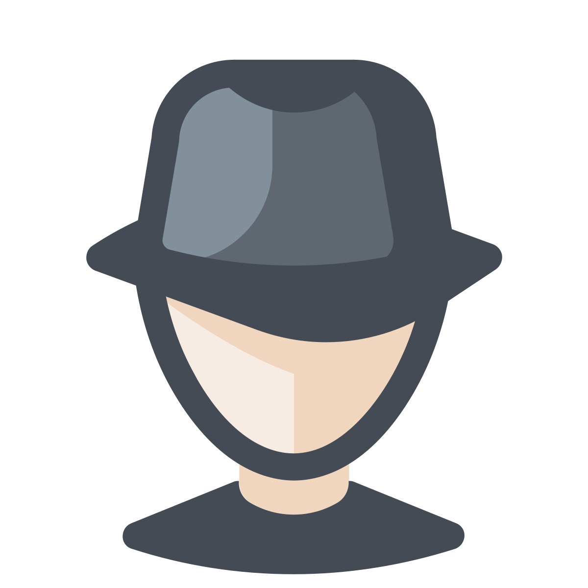 pastel color style spy male icon