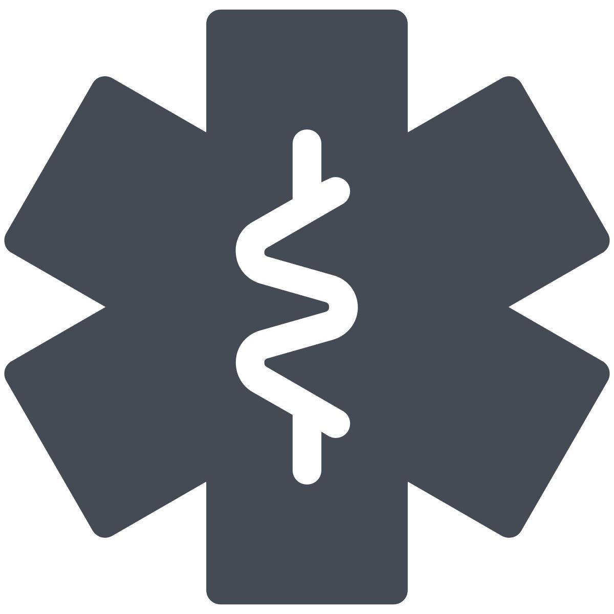 pastel color style star of life icon