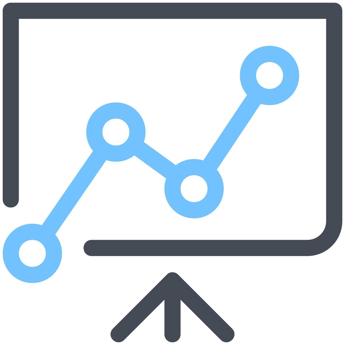 pastel color style statistiken icon