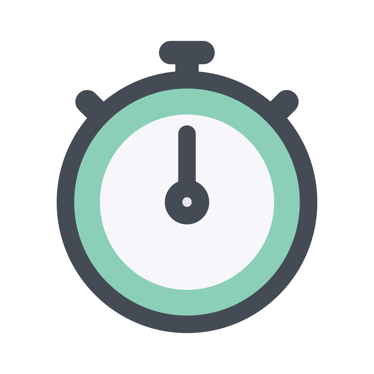 pastel color style stopwatch icon