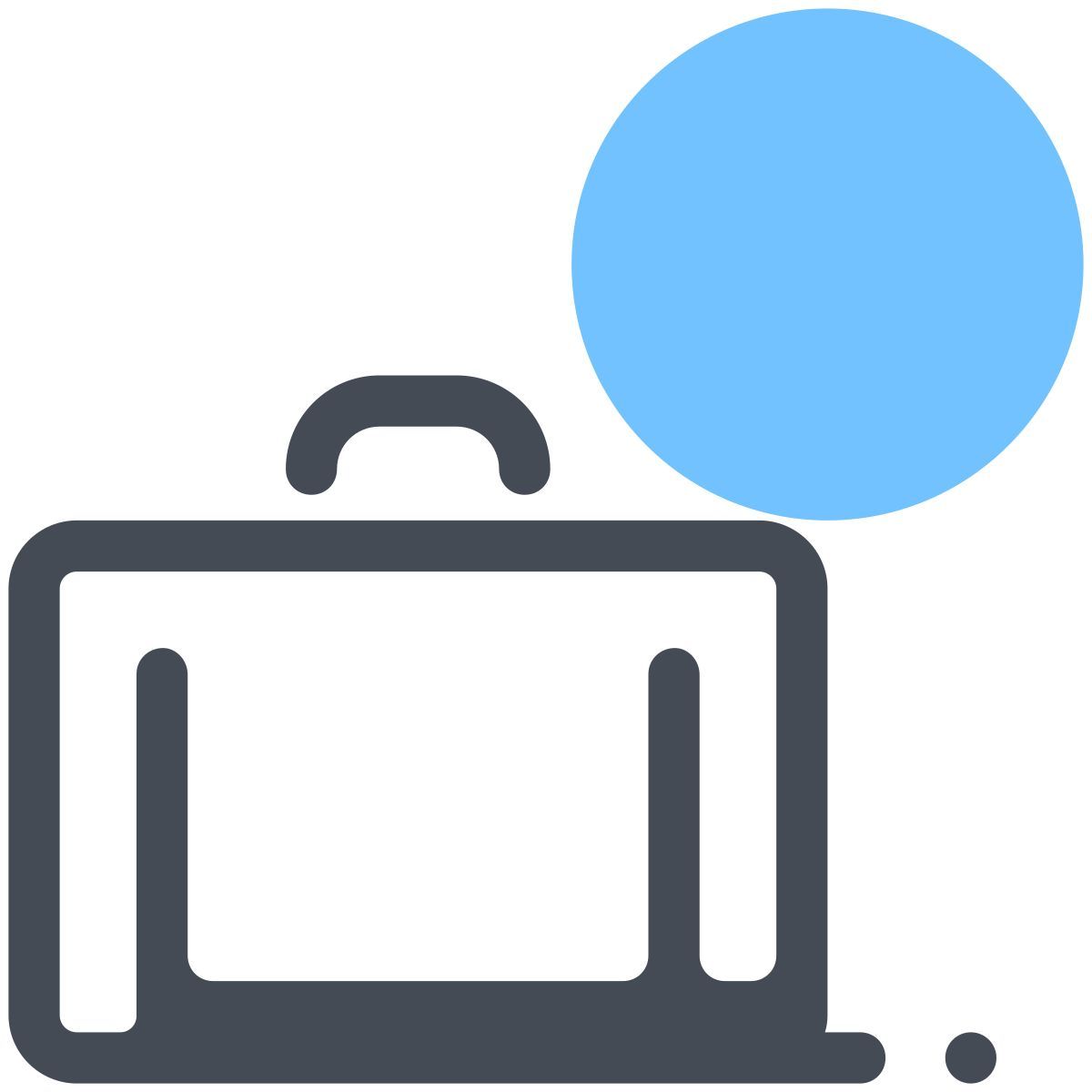 pastel color style valise icon