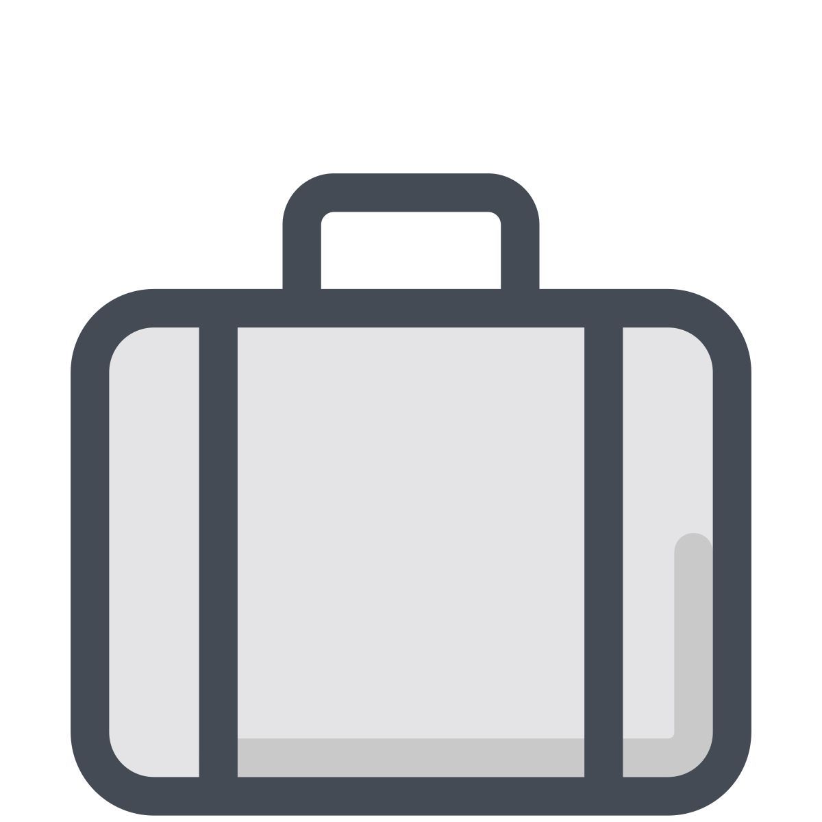 pastel color style valigia icon