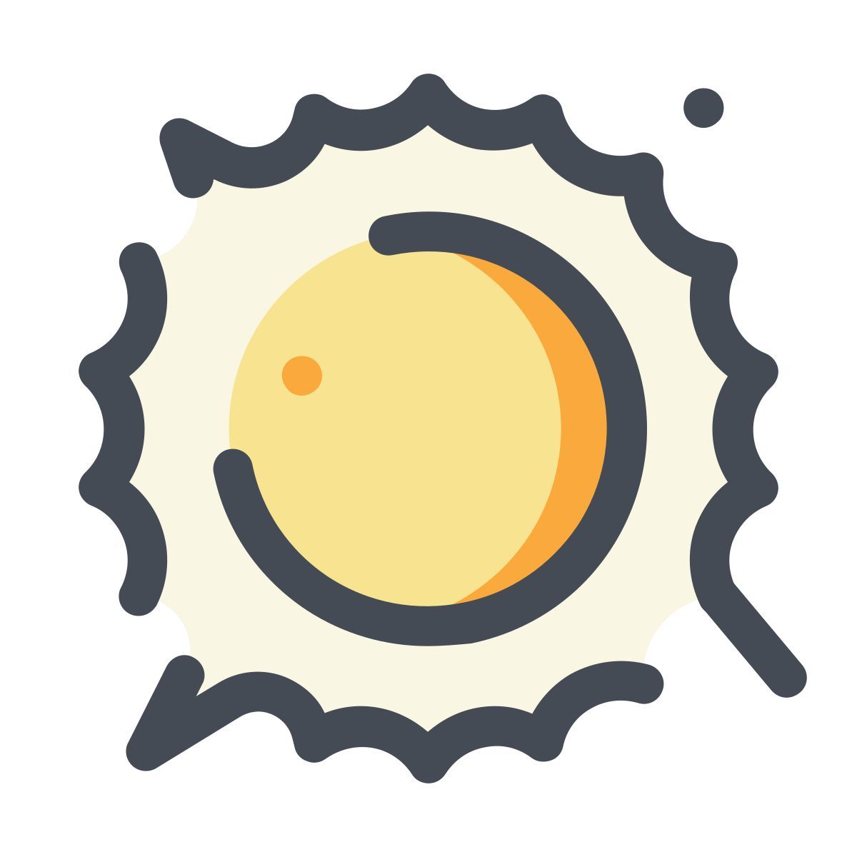 pastel color style 太阳 icon