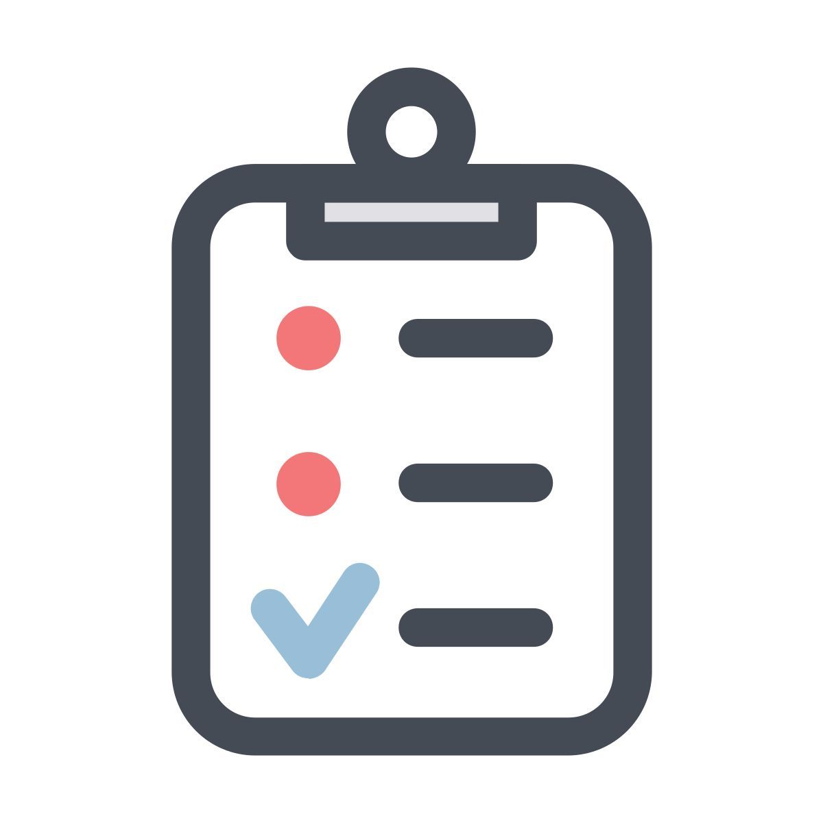 pastel color style survey icon