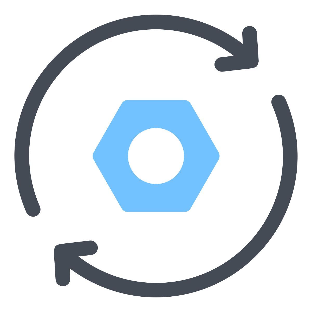 pastel color style sync settings icon