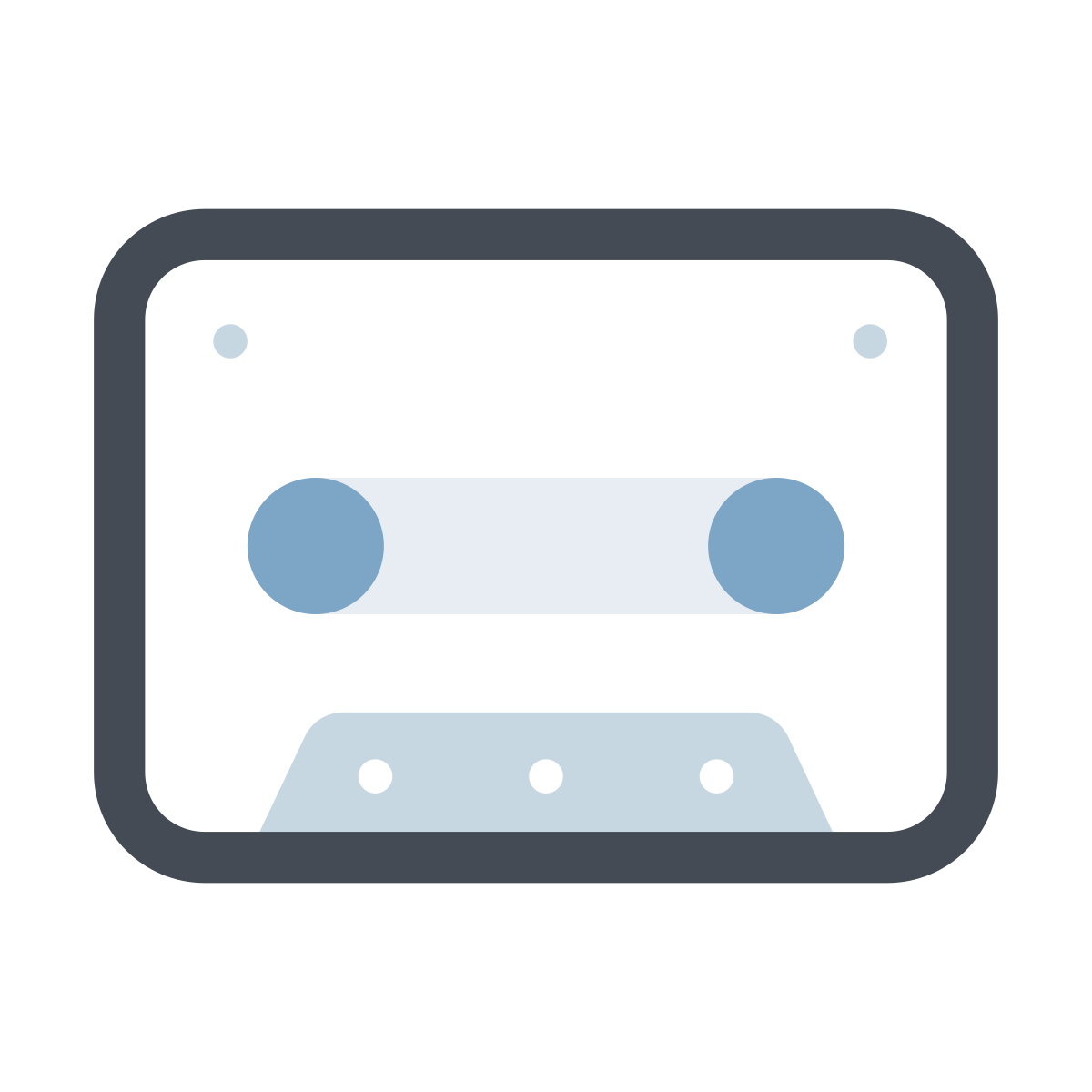 pastel color style tape drive icon