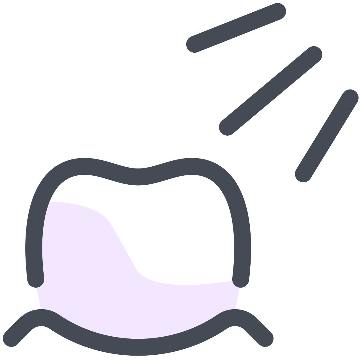 pastel color style 치석제거 icon