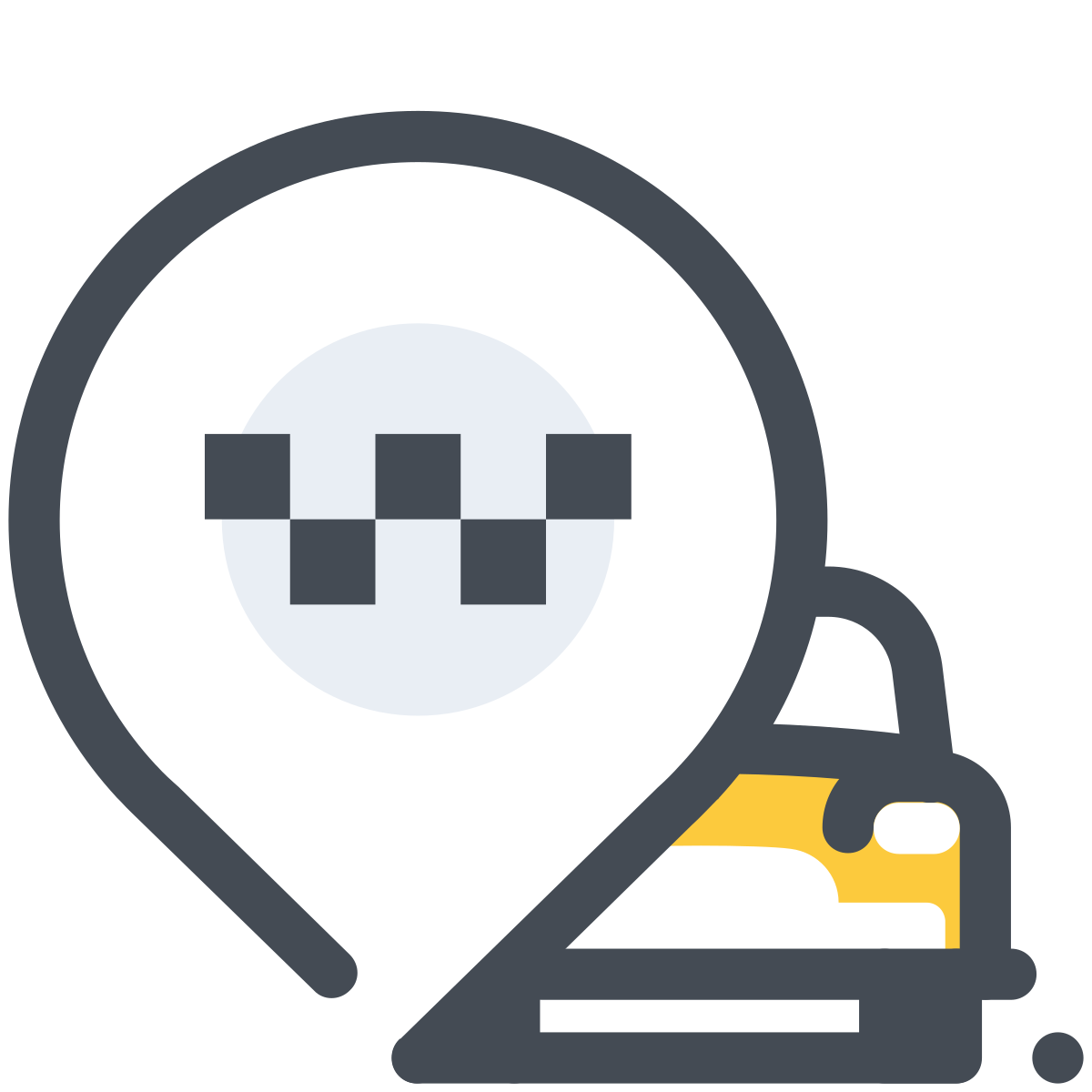pastel color style taxi rank icon