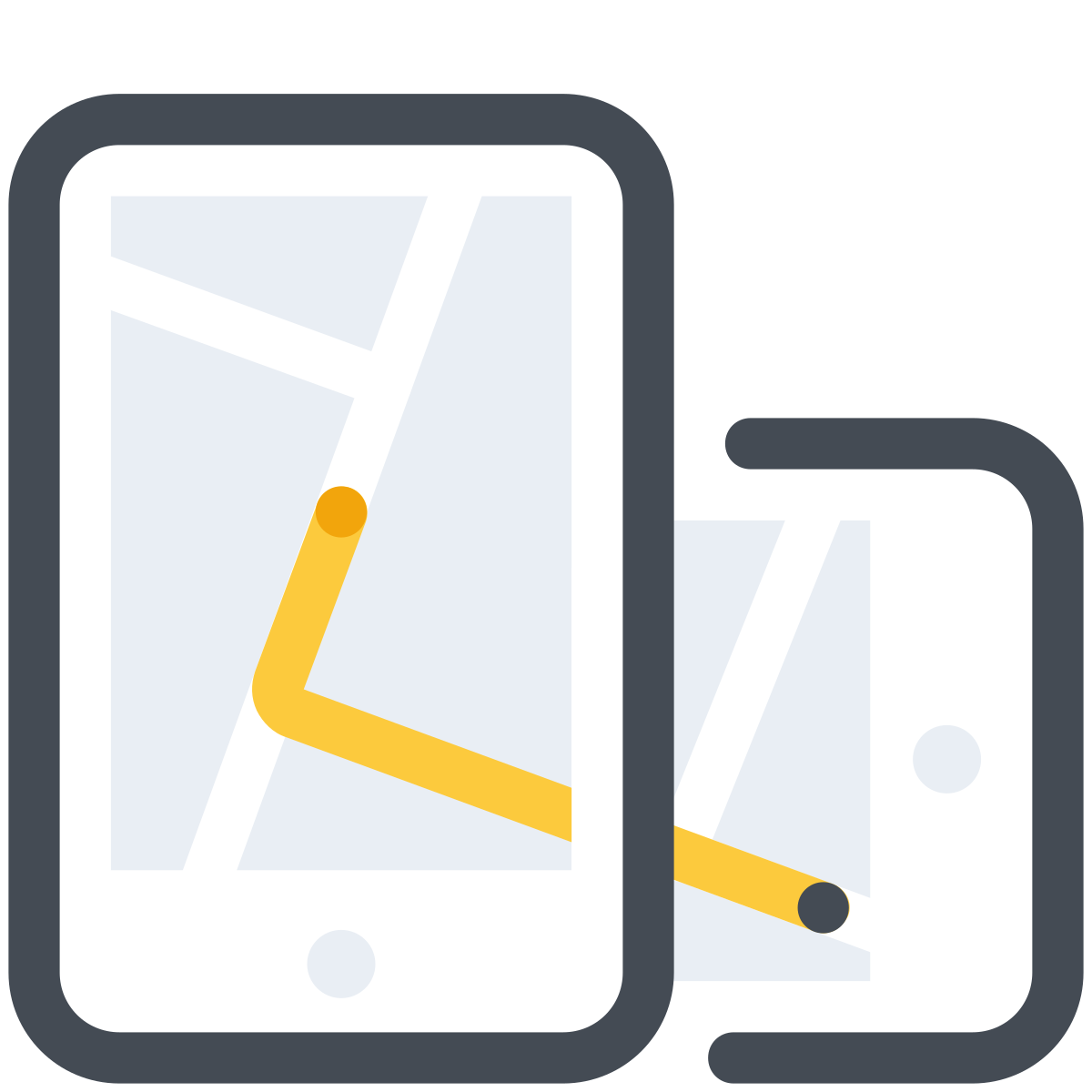 pastel color style taxi route icon