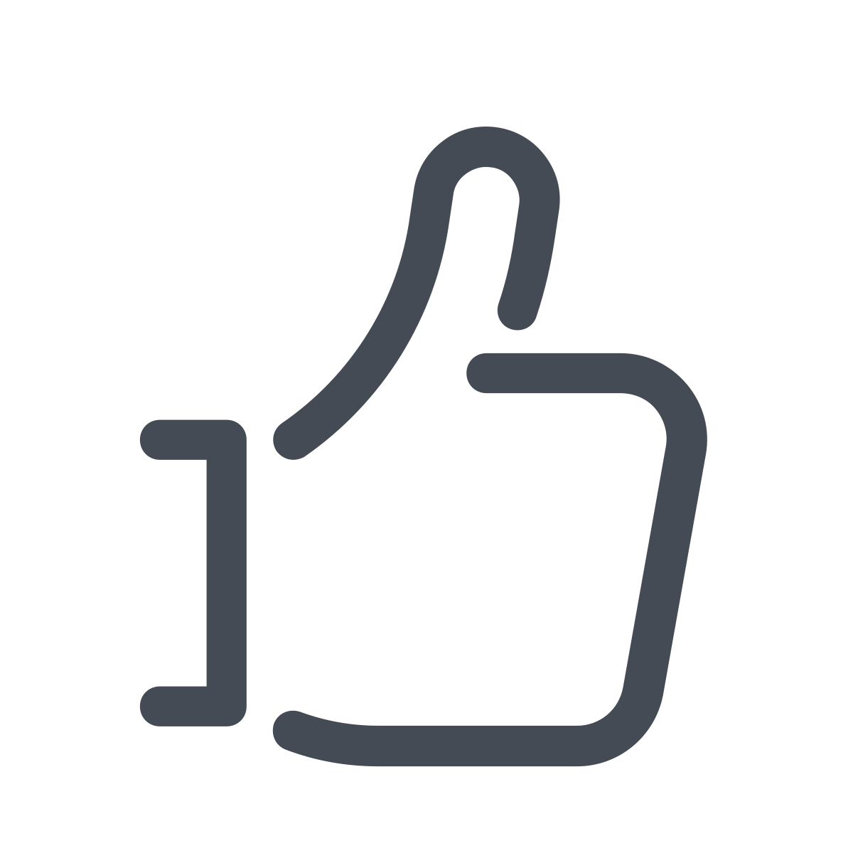 pastel color style thumb up  v1 icon