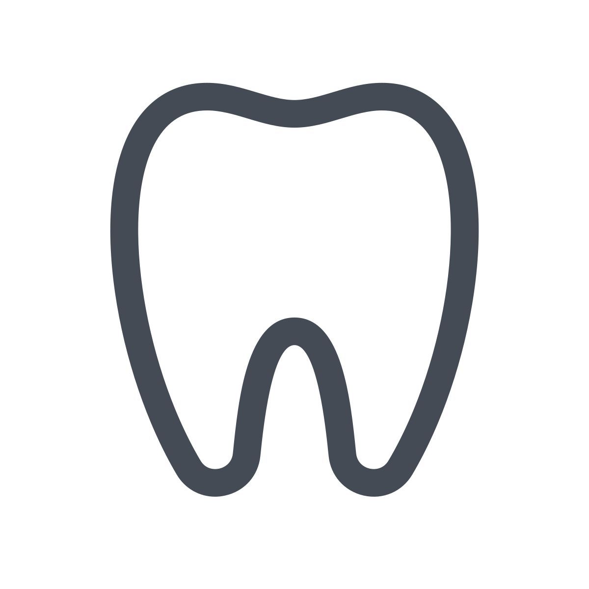 pastel color style dente icon