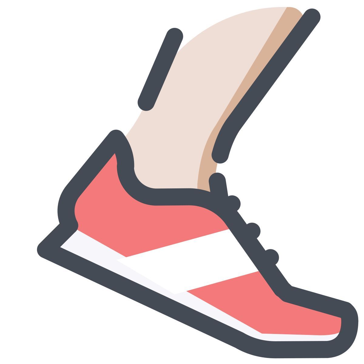 pastel color style trainers icon