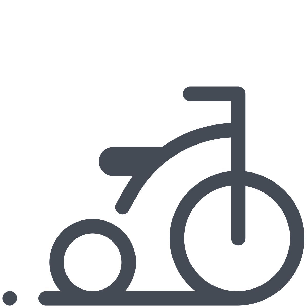 pastel color style triciclo icon