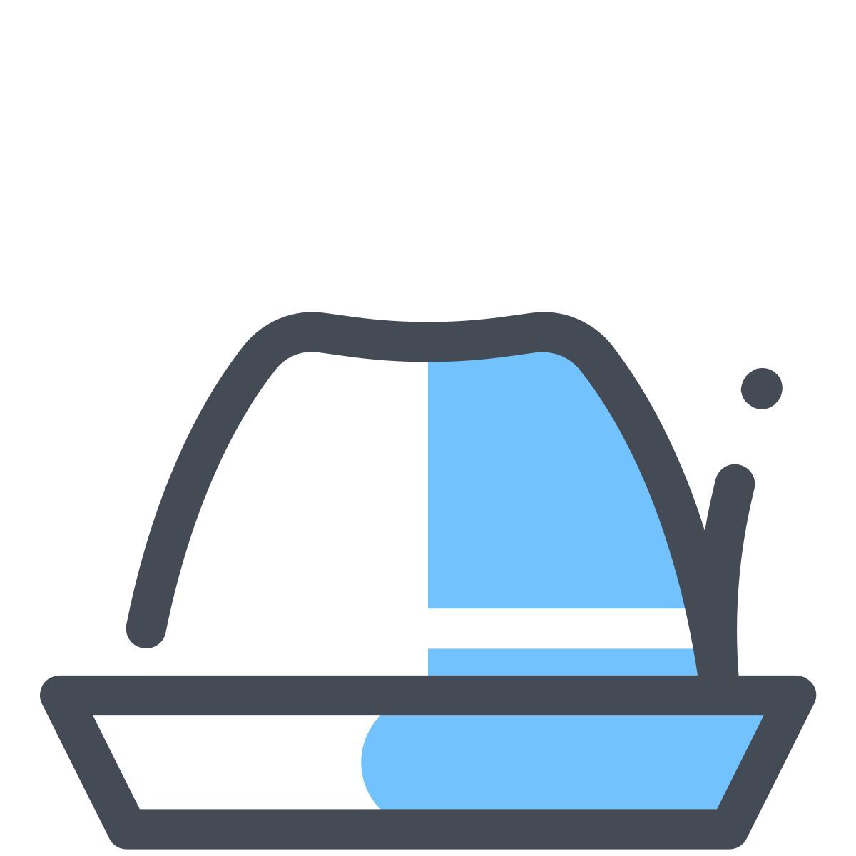 pastel color style hat icon