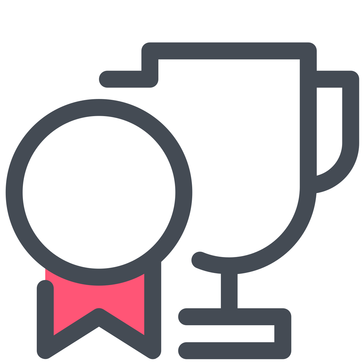 pastel color style trophy  v1 icon