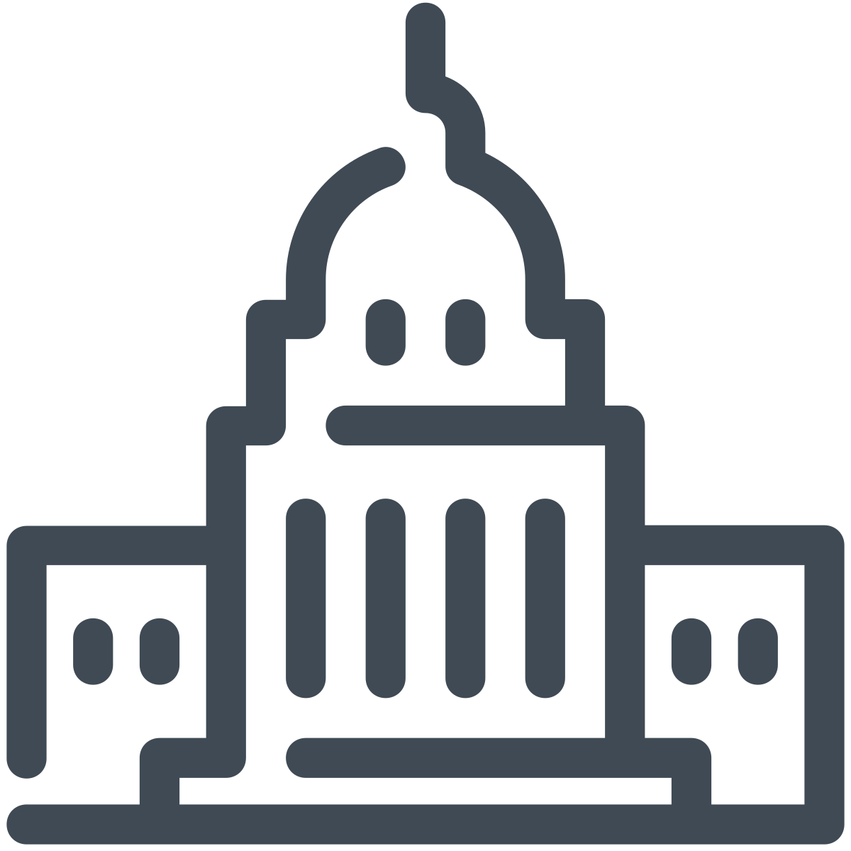 pastel color style us capitol icon