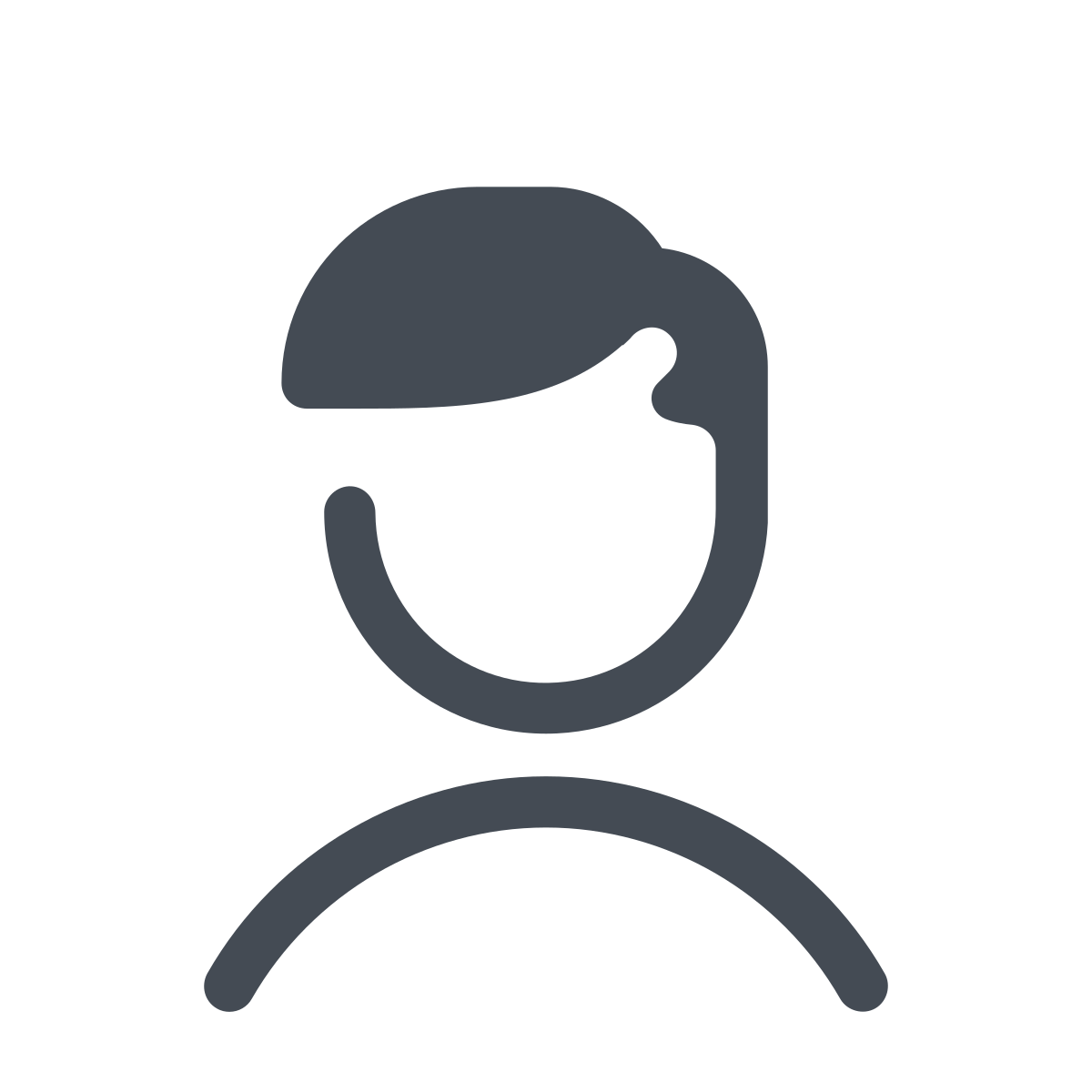 pastel color style user male  v4 icon