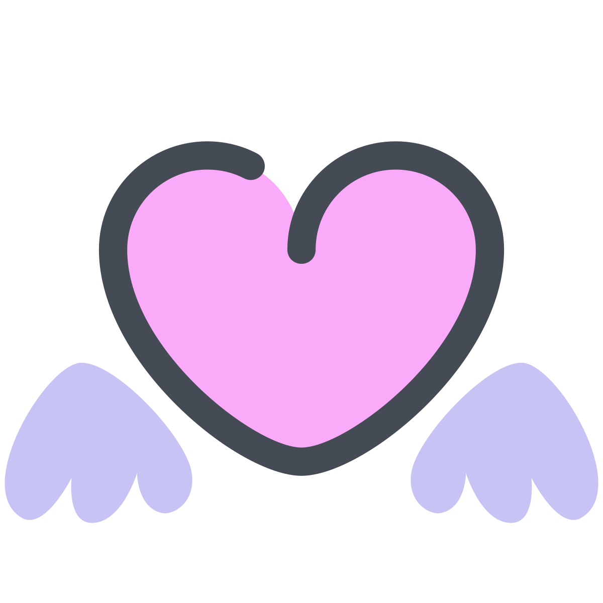 pastel color style valentine wings  v2 icon