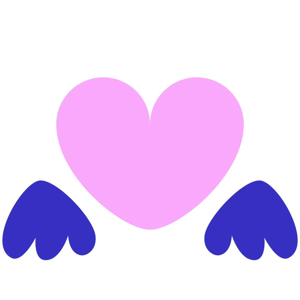 pastel color style valentine wings  v3 icon