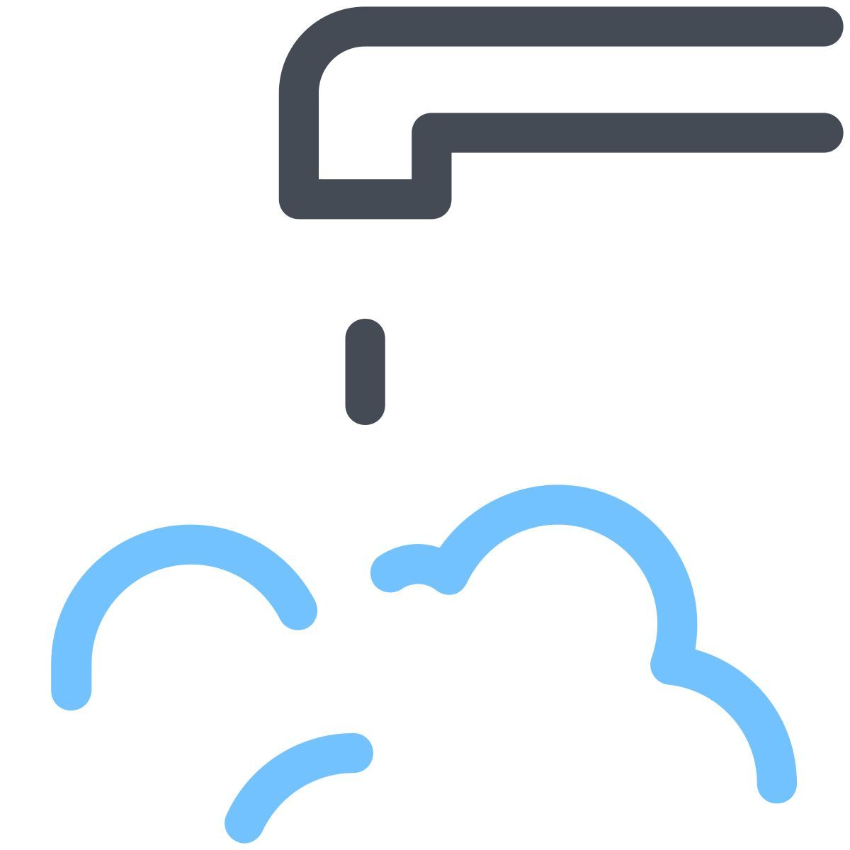 pastel color style 수도꼭지 icon