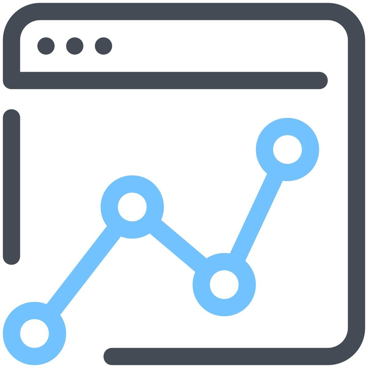 pastel color style web analytics icon