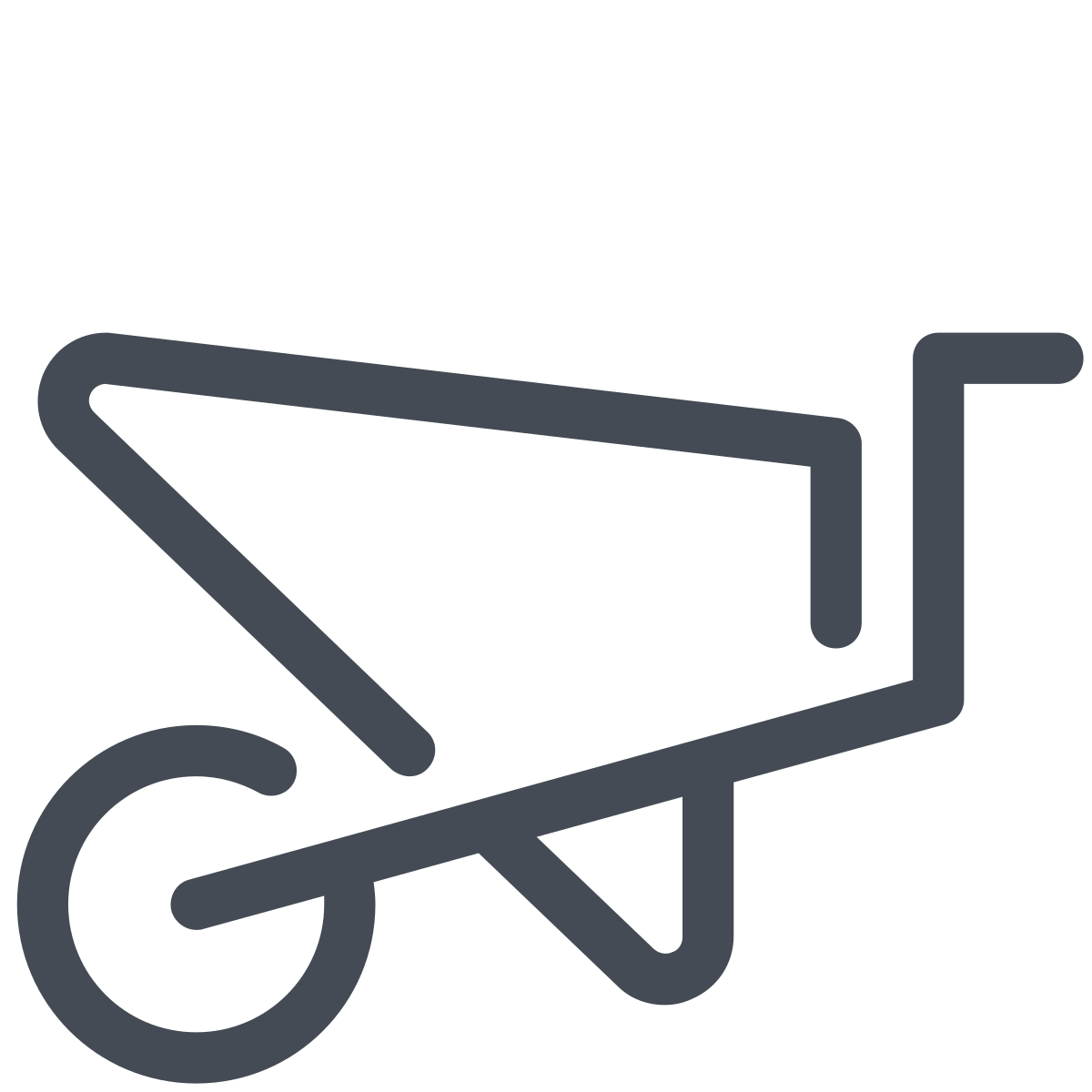 pastel color style wheelbarrow  v2 icon