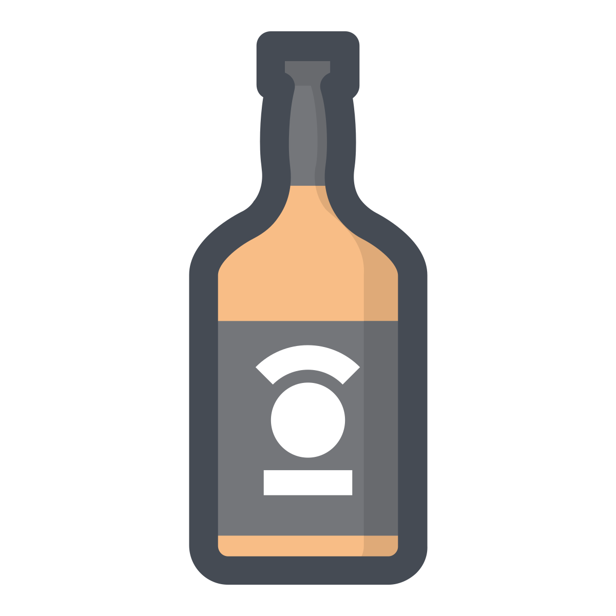 pastel color style whiskey icon