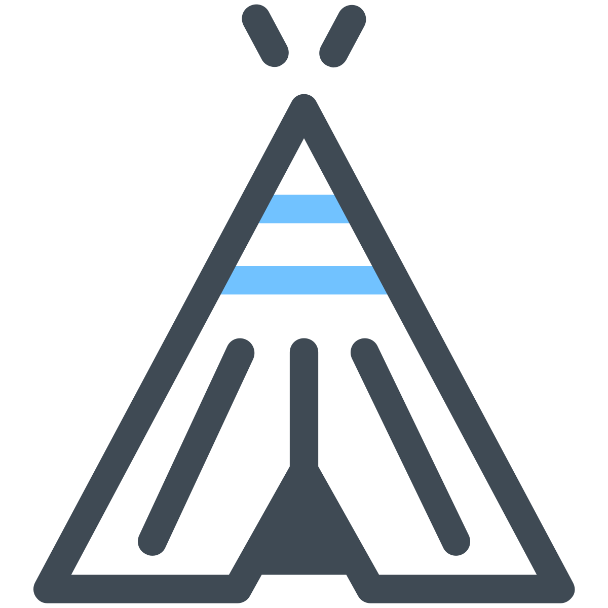 pastel color style wigwam  v2 icon