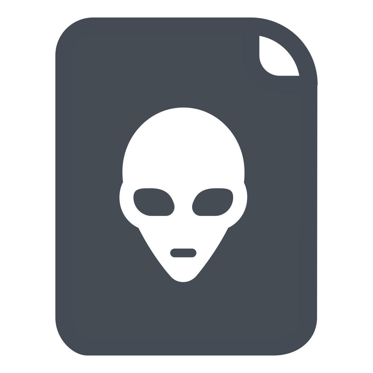 pastel color style x file icon