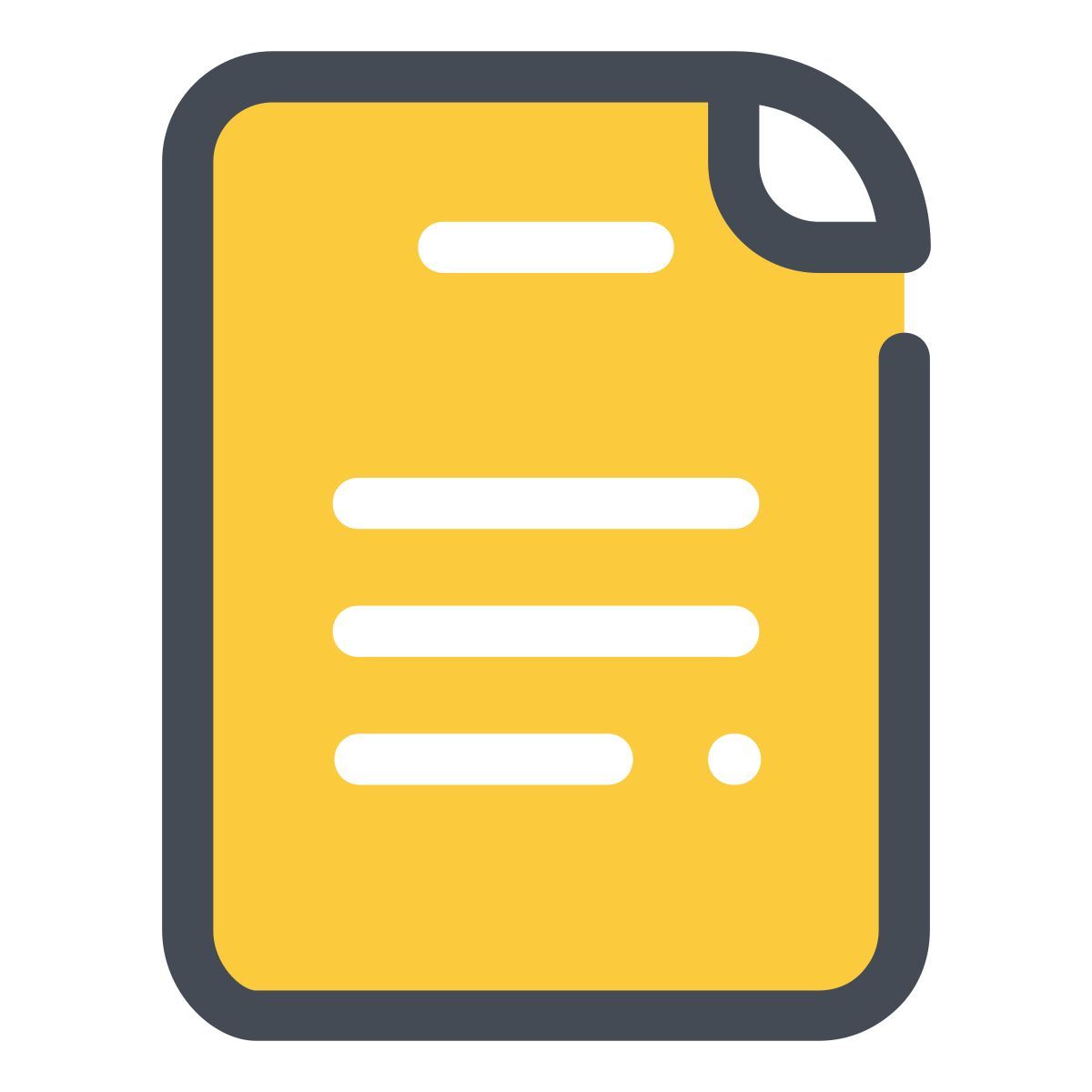 pastel color style arquivo amarelo icon