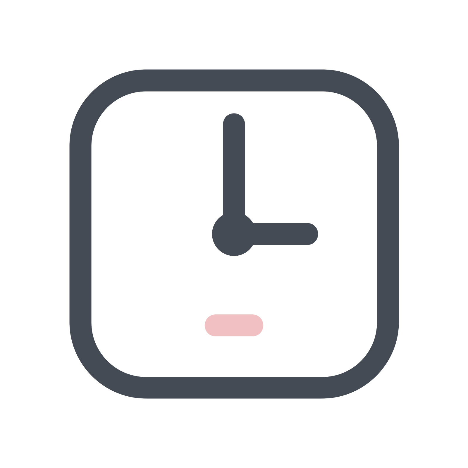 Square Clock Icon - free download, PNG and vector