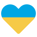 Blue Yellow Heart icon
