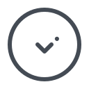 circled chevron-down icon