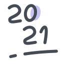Year 2021 icon