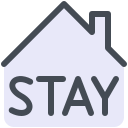 Stay Home Sign icon