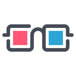 3d glasses icon